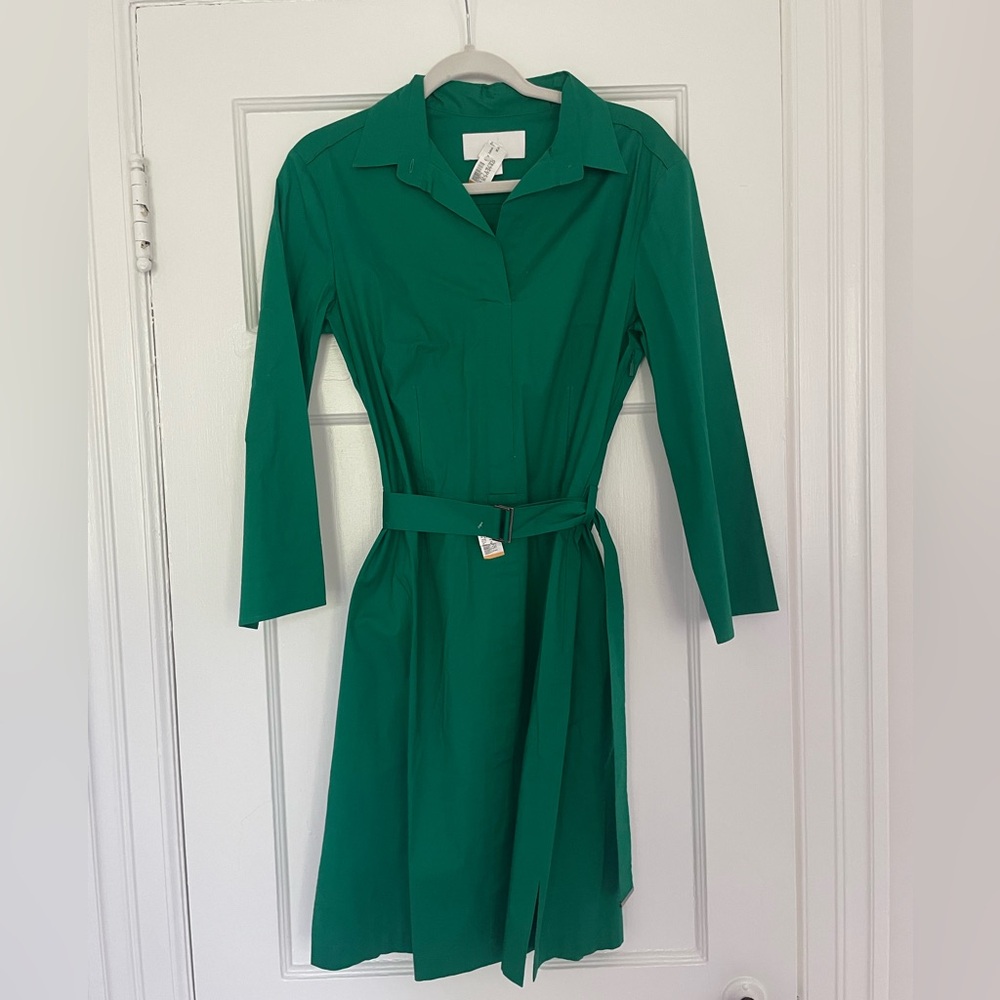 Hugo Boss green shirt dress